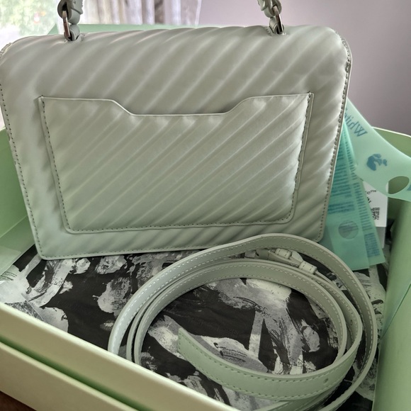 BRAND NEW Off-White Jitney 1.4' Purse Handbag Tote Calfskin Quilted Off White - Picture 4 of 9